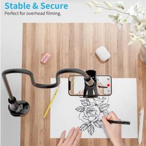 قیمت هولدر موبایل بازو بلند سایجی با قابلیت اتصال به لبه میز و تخت