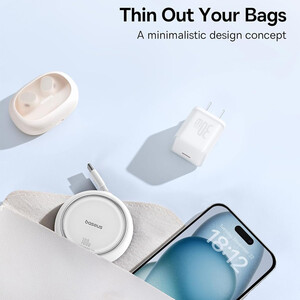 خرید کابل دوسر تایپ‌سی 100 وات 100 سانتی‌متری بیسوس