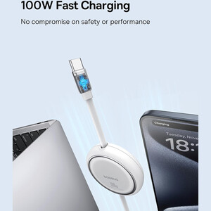 کابل دوسر تایپ‌سی 100 وات بیسوس