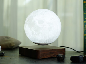 خرید چراغ خواب ماه شناور مغناطیسی پرینت سه بعدی معلق Magnetic levitation moon lamp romantic light levitation 3D printing