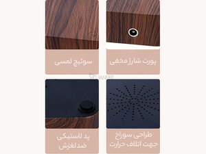 چراغ خواب ماه شناور مغناطیسی پرینت سه بعدی معلق Magnetic levitation moon lamp romantic light levitation 3D printing