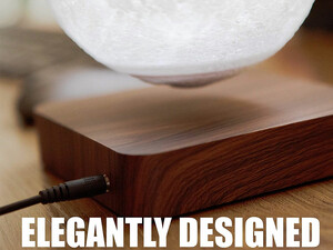 چراغ خواب ماه شناور مغناطیسی پرینت سه بعدی معلق Magnetic levitation moon lamp romantic light levitation 3D printing