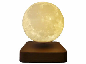 چراغ خواب ماه شناور مغناطیسی پرینت سه بعدی معلق Magnetic levitation moon lamp romantic light levitation 3D printing