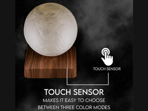 چراغ خواب ماه شناور مغناطیسی پرینت سه بعدی معلق Magnetic levitation moon lamp romantic light levitation 3D printing