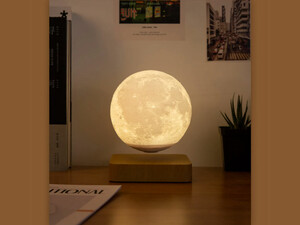 چراغ خواب ماه شناور مغناطیسی پرینت سه بعدی معلق Magnetic levitation moon lamp romantic light levitation 3D printing