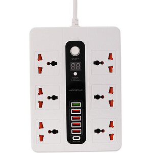 قیمت چندراهی برق شش سوکت، یک TYPE-C و پنج یو‌اس‌بی 3000 وات هایکو استار