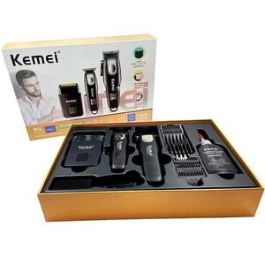 ست ریش تراش و ماشین اصلاح 3 تایی کمی