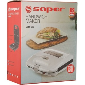 ساندویچ ساز ساپر مدل SSM630 ظرفیت ۴ خانه