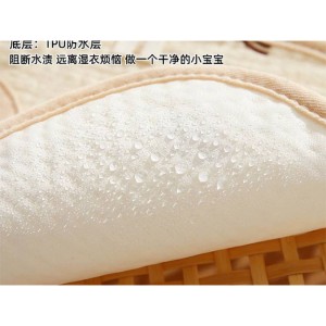 پیشبند آنتی باکتریال ضد آب 100% پنبه تک عددی نوزادی Xin le yuan