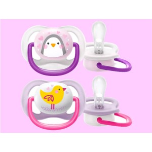 پستانک ارتودنسی دو عددی نوزادی 6-0 ماه مدل ultra air فیلیپس اونت philips avent