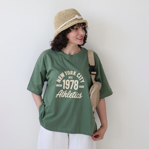 تیشرت باکسی Athleticsکد 6094