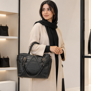 کیف دستی و دوشی زنانه چرم مدل رومبوس
