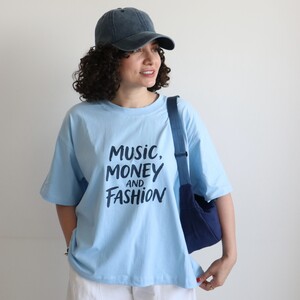 تیشرت باکسی  Music کد 6104