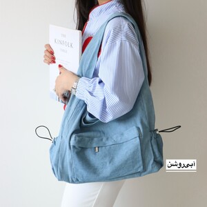 کیف زنانه بزرگ مدل الیسون کتان