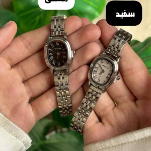 ساعت مچی زنانه صفحه بیضی ضد آب مدل آلپینا  رنگ ثابت