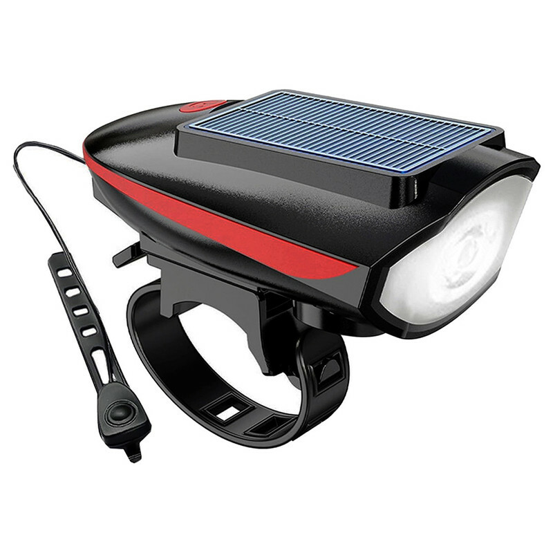 چراغ جلوی دوچرخه مدل پنل خورشیدی کد 1683