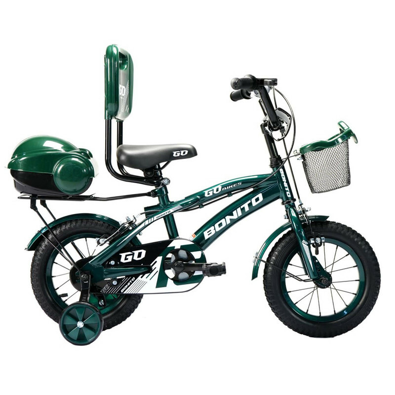 دوچرخه کودک شهری بونیتو مدل GO کد 1732 سبز سایز طوقه 12 اینچ