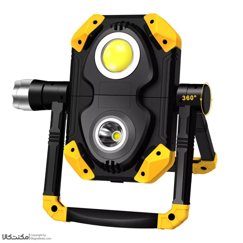 نورافکن دستی توبیز مدل 3 کاره کد 1716 با نور چند رنگ