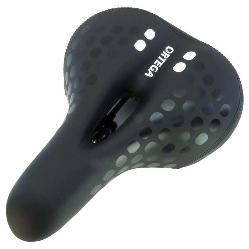 زین دوچرخه اورتگا مدل چراغدار کد 1652