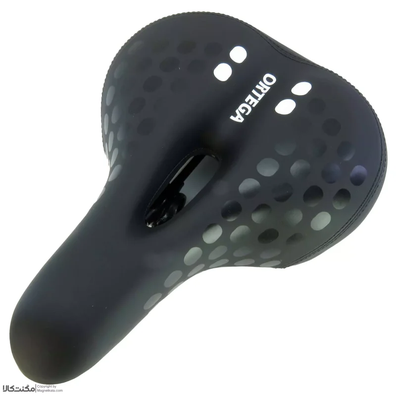 زین پهن دوچرخه اورتگا چراغدار کد 1652