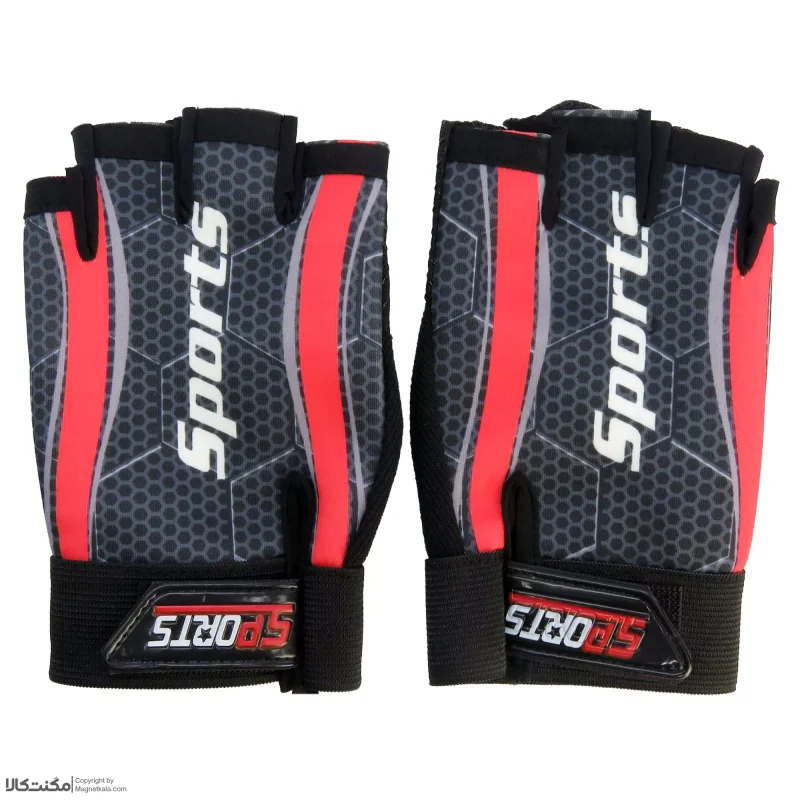دستکش دوچرخه‌ سواری نیم انگشتی کد 1647