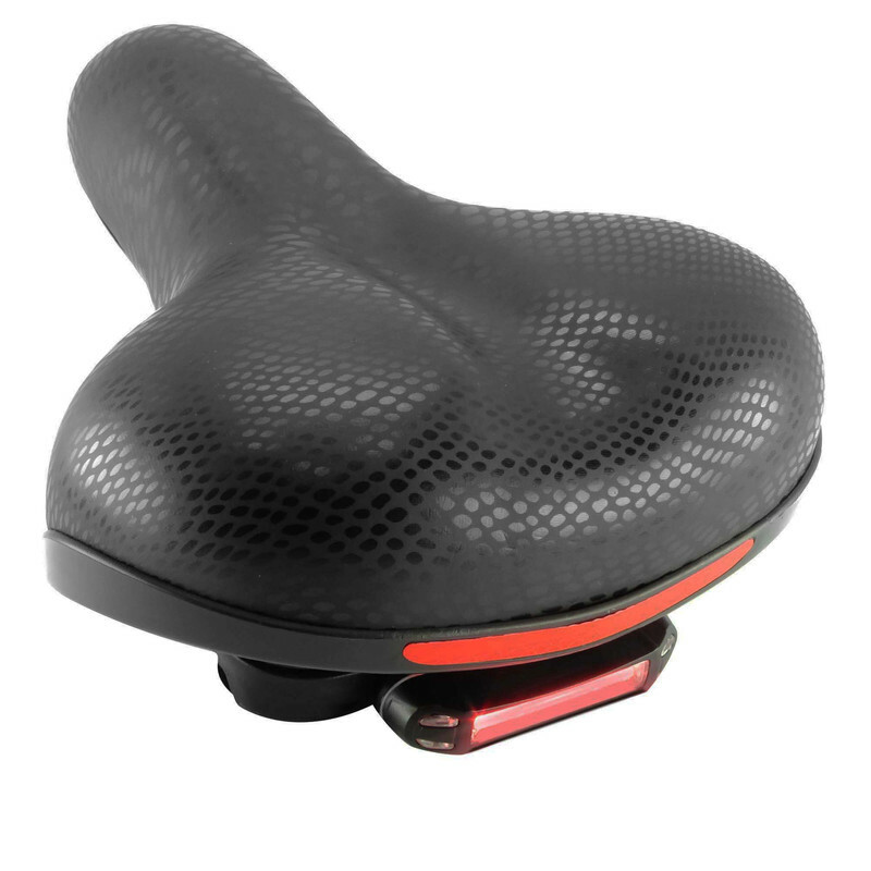 زین دوچرخه مدل چراغ دار پوست ماری کد 1666