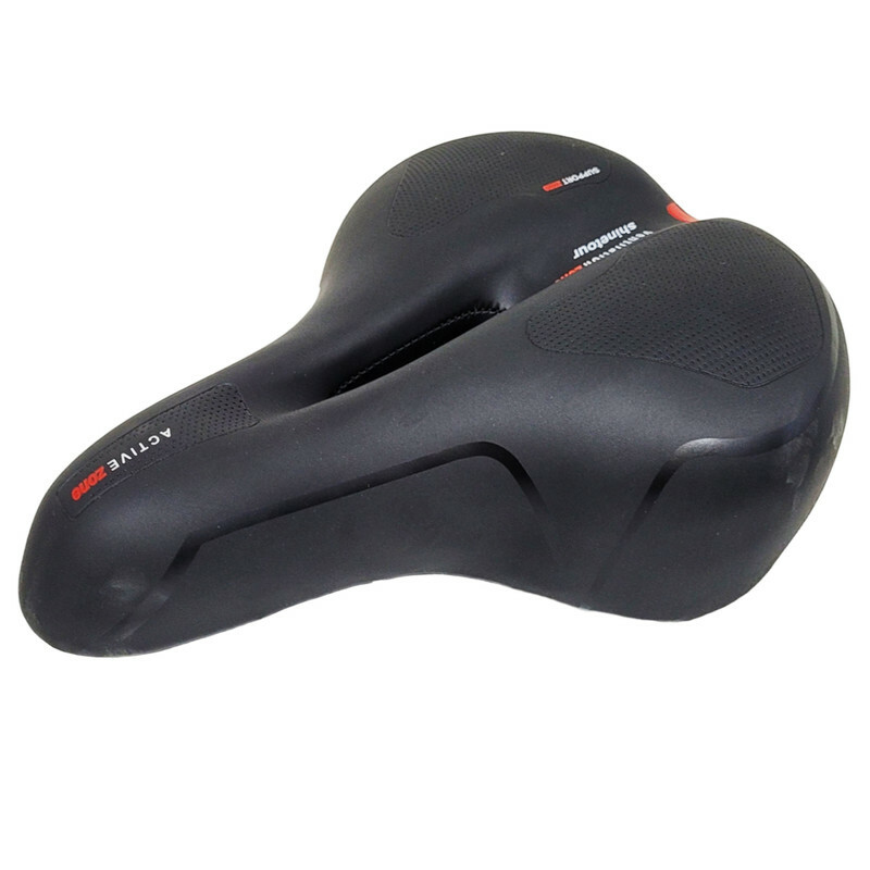 زین دوچرخه سوپاپدار طبی پهن سوراخ دار کد 570