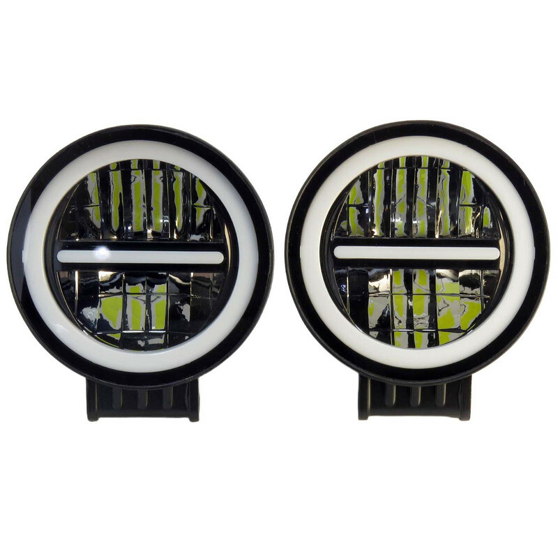 پروژکتور آفرود گرد HJC نئون آبی جفتی کد 1877