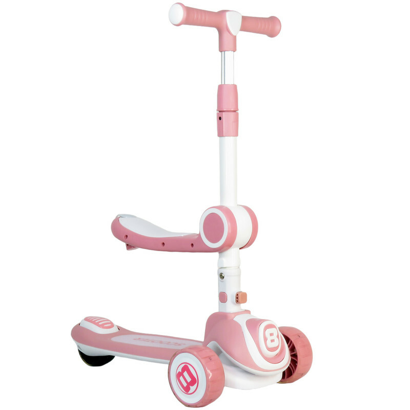 اسکوتر کودک اسکوتر مدل باراباس صندلی دار موزیکال کد 1894 ظرفیت وزنی 40 کیلوگرم