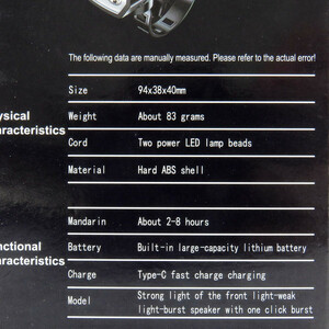 چراغ جلوی دوچرخه نیترو مدل خورشیدی کد 1599