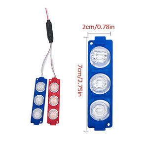 چراغ پلیسی لنزدار دو رنگ کد 1750