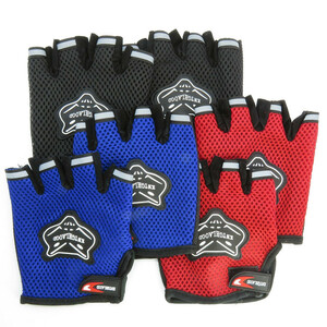 دستکش دوچرخه سواری مدل نیمه انگشتی طرح تابستونی کد 1648 سایز L