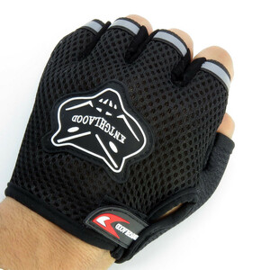 دستکش دوچرخه سواری مدل نیمه انگشتی طرح تابستونی کد 1648 سایز L