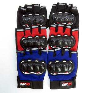 دستکش دوچرخه سواری نیمه انگشتی مدل محافظ دار کد 1649 سایز L