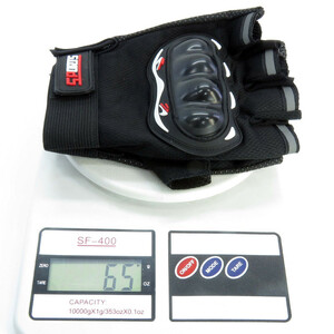 دستکش دوچرخه سواری نیمه انگشتی مدل محافظ دار کد 1649 سایز L