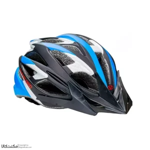 کلاه دوچرخه سواری اورلود مشکی آبی کربنی کد 1734