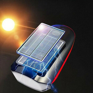 چراغ جلوی دوچرخه مدل پنل خورشیدی کد 1683