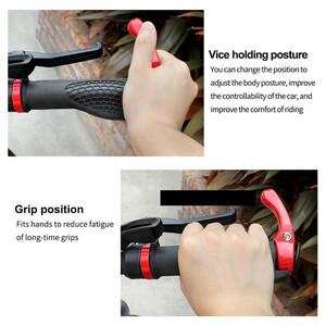 گریپ دسته دوچرخه راکس مدل شاخ گاوی طبی کد 1667 مجموعه 2 عددی