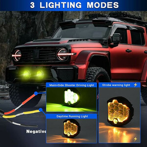 پروژکتور آفرود sf3 زرد 100 وات کد 1815 – بسته 2 عددی