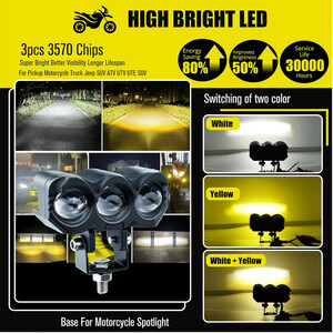 پروژکتور آفرود سه لنز ۶۰ وات کد ۱۷۹۳