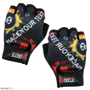 دستکش دوچرخه سواری نیم انگشتی کد 1662