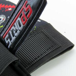 دستکش دوچرخه سواری نیمه انگشتی مدل اسکلتی کد 1662 سایز L