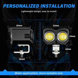 پروژکتور آفرود دو لنز ۴۰ وات کد ۱۷۹۲