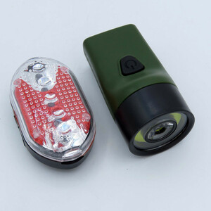 چراغ جلو و عقب دوچرخه کیاکو کد 1501