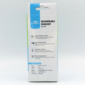 چراغ جلوی دوچرخه دی لایت مدل 300 آلمینیوم کد 1406