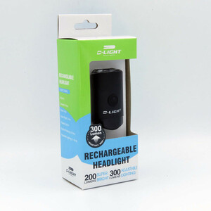 چراغ جلوی دوچرخه دی لایت مدل 300 آلمینیوم کد 1406