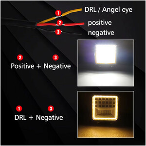پروژکتور مربعی S57 کد 1747 – بسته 2 عددی