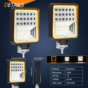 پروژکتور مربعی S57 کد 1747 – بسته 2 عددی