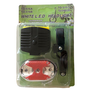 چراغ جلو و عقب دوچرخه مدل 22 بسته 2 عددی