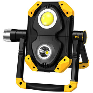 نورافکن دستی توبیز مدل 3 کاره کد 1716 با نور چند رنگ